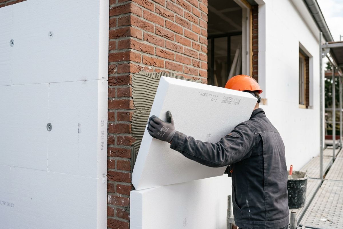 Isolation thermique extérieure ITE facade maison rénovation énergétique