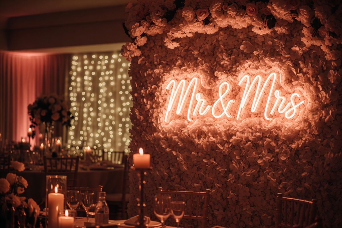 Néon mariage location achat décoration personnalisé lumineux