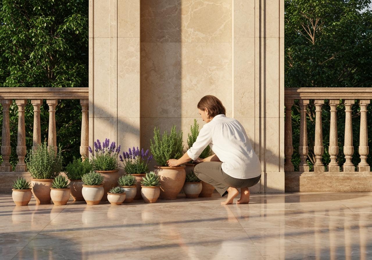 Quelle plante mettre en petit pot sur une terrasse ?