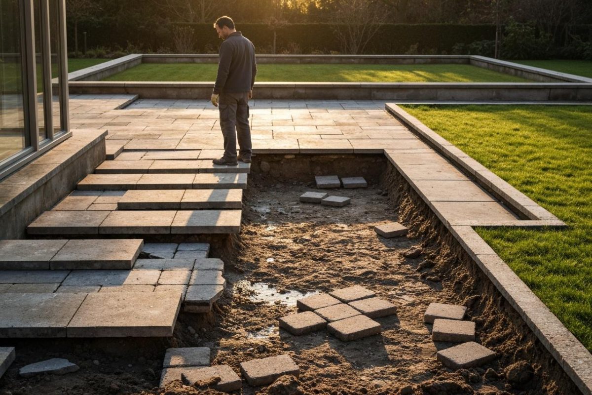 Quelles sont les causes possibles d'une terrasse qui se soulève ?