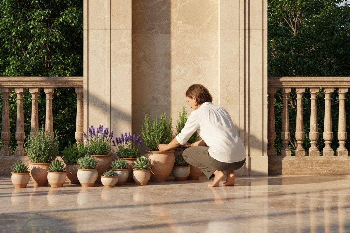 Quelle plante mettre en petit pot sur une terrasse ?