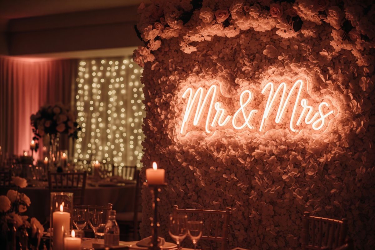Néon mariage location achat décoration personnalisé lumineux